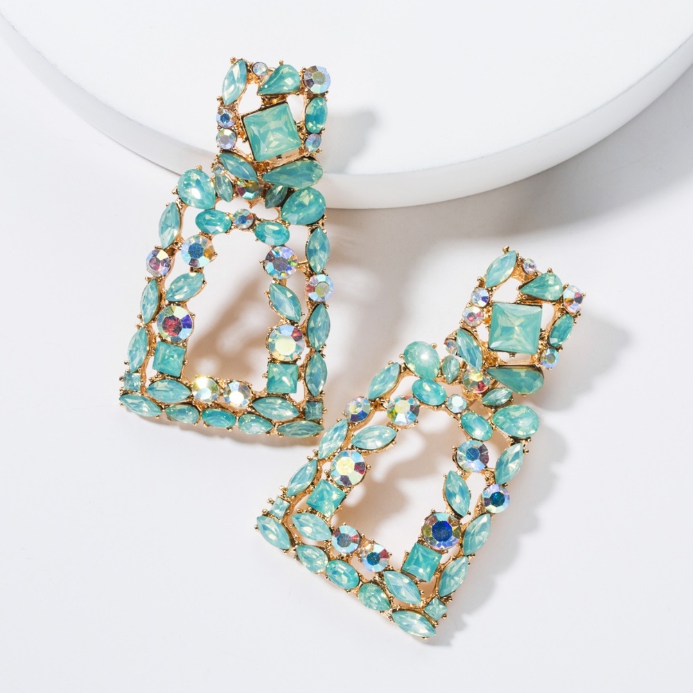 LAST PAIR! Glamorous Rhinestone Statement Earrings